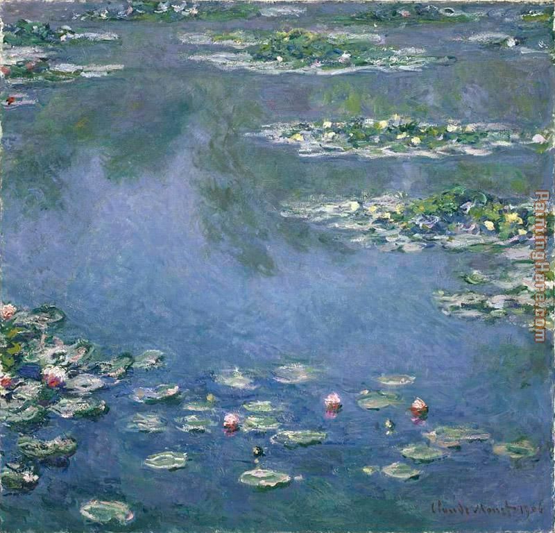 water lily painting - Claude Monet water lily art painting